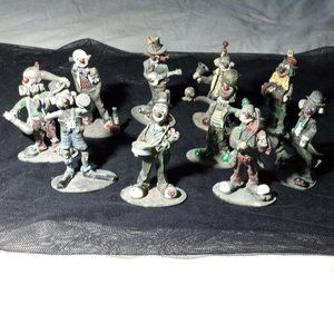 Set of 10 Happy Chappies by Mark Models of UK in Pewter